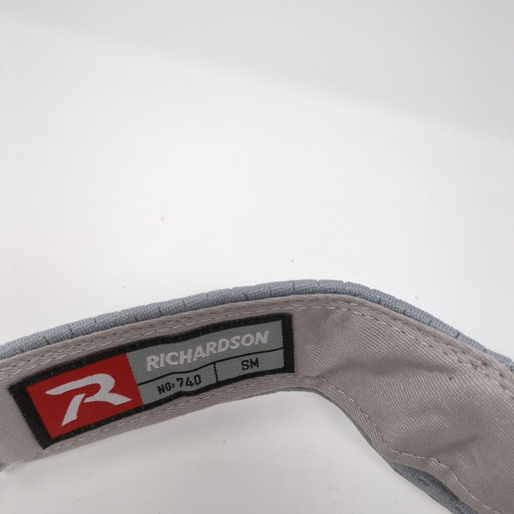 Black Eagle Strapback Sun Visor Hat Gray Small Ad… - image 8